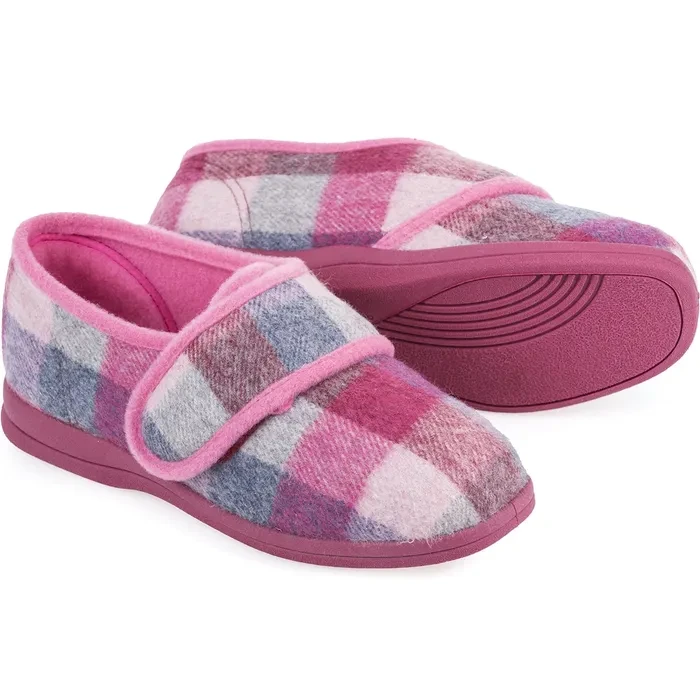 Holly Extra Wide Ladies Slippers Holly Extra Wide Ladies Slippers